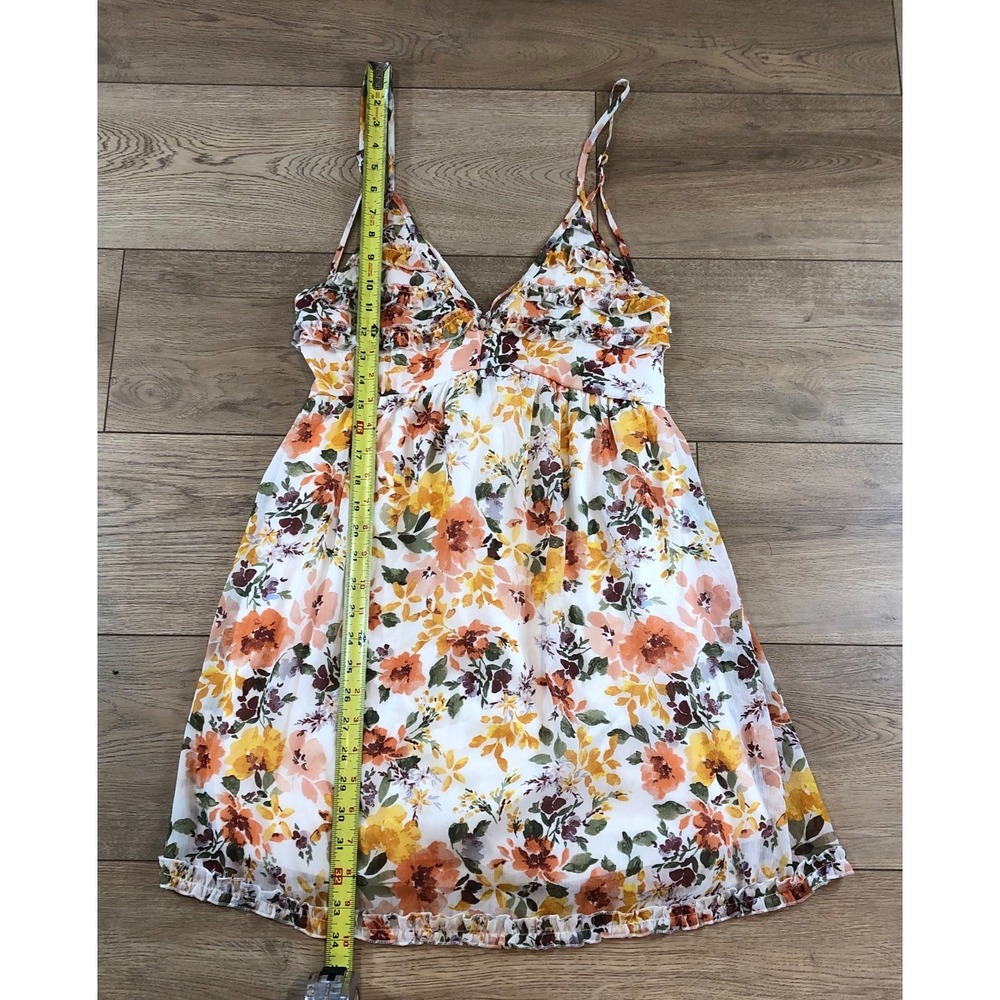 Trixxi Dress Womens M Floral Mini Y2K Coquette Babydoll Fairy Ruffle Cottagecore - Picture 9 of 11